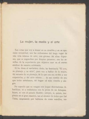 La mujer, la moda y el arte