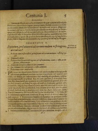 Observatio V. Statutum, probationem ad certum modum restringens, an valeat?