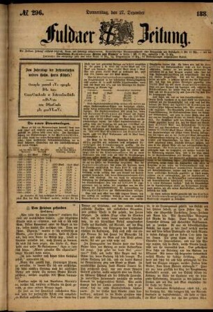 Ausgabe vom Donnerstag, den 27. Dezember 1883.