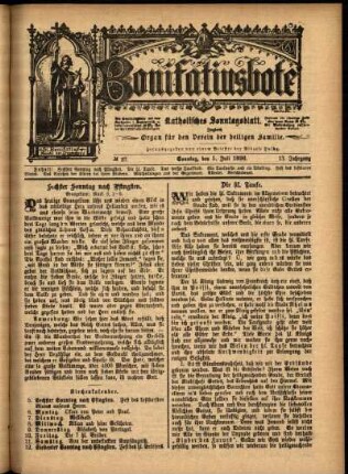 Ausgabe vom Sonntag, den 05. Juli 1896.