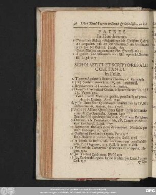 [VIII.] Scholastici Et Scriptores Alii Coaetanei.