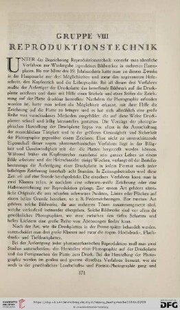 Gruppe VIII Reproduktionstechnik