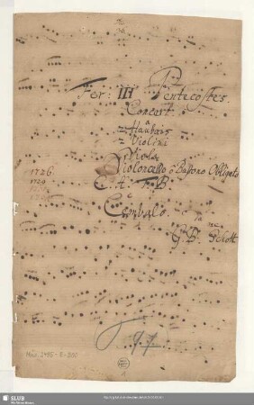 Komm Heiliger Geist Herre Gott - Mus.2495-E-500 : V (4), orch, bc