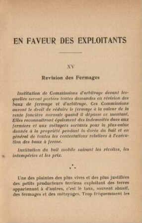 En Faveur Des Exploitants