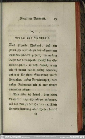 7. Moral der Vernunft