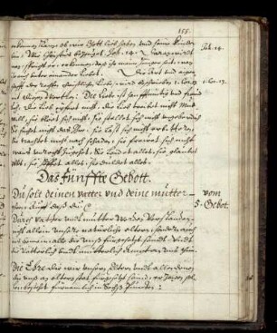 Das fünffte Gebott. Du solt deinen vatter und deine mutter ehren.