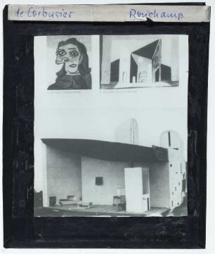 Ronchamp, Notre Dame du Haut,Picasso, Frauenkopf (unidentifiziert),Picasso, Ballettbühne (unidentifiziert)