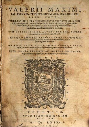 Dictorum factorumque libri novem