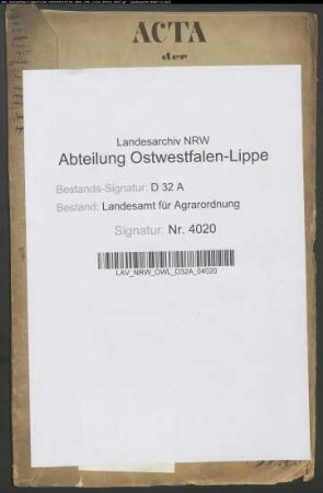 Busch, Krs. Paderborn. Separation