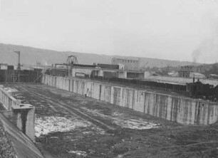 Baustelle Schleuse Hessigheim