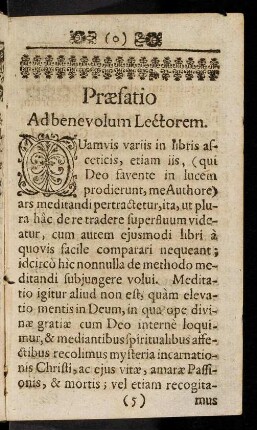 5r-9v, Praefatio Ad benevolum Lectorem.