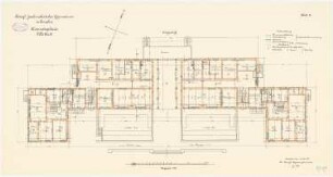 Joachimsthalsches Gymnasium, Templin: Schülerwohngebäude Villa III und IV: Grundriss Erdgeschoss 1:100