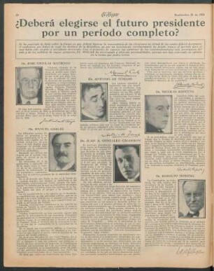 ¿Deberá elegirse el futuro presidente por un período completo?