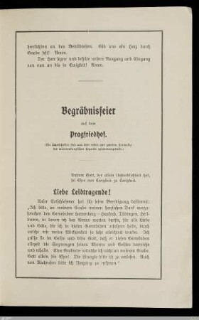 Begräbnisfeier