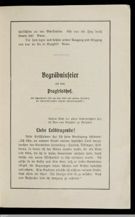 Begräbnisfeier