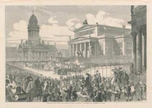 Enthüllung des Schiller Denkmals auf dem Schillerplatz