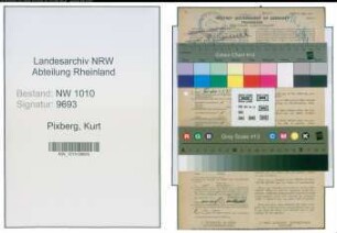 Entnazifizierung Kurt Pixberg , geb. 13.12.1902 (Postschaffner)