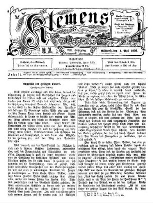 Jahrgang VIII Nr. 31