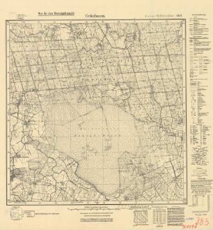 1491 (alte Nr.: 283) Grünbaum, Meßtischblatt (4cm - Karte)