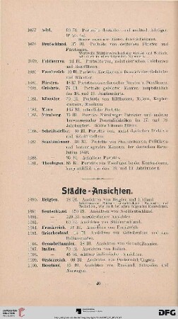 Städte-Ansichten (Nr. 1090-1105)