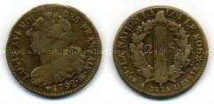Frankreich, 2 Sols