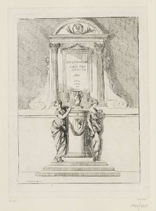 Grabmal Bouchardon, Blatt 32 der Folge "Recueil de différents sujets"