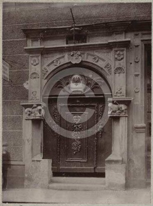 Portal des Bürgerhauses Burgstr. 5 in Schweidnitz