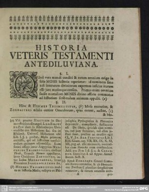 Historia Veteris Testamenti Antediluviana