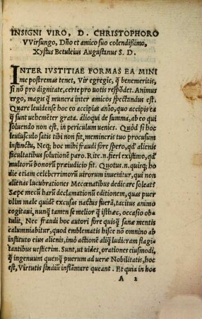 De Vera Nobilitate Orationes Dvae : à duobus Iuuenibus nobilem puellam ambientibus apud Senatum Romanu[m] habitae