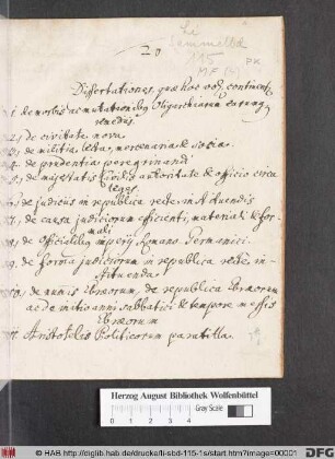 Exercitatio Politica De Morbis Ac Mutationibus Oligarchiarum, Earumque Remediis