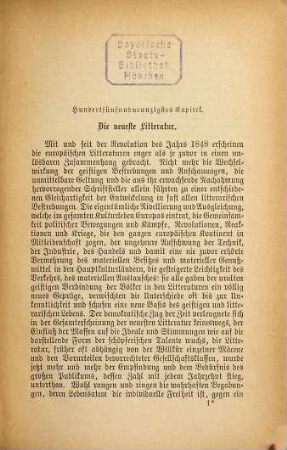 Geschichte der neuern Litteratur, 7. Realismus und Pessimismus