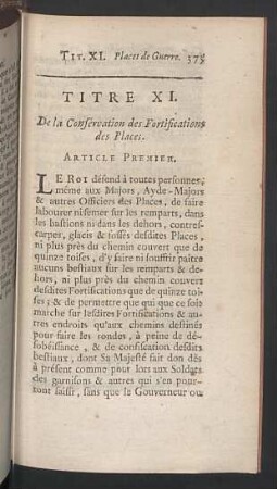 Titre XI.