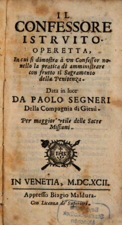 Il confessore istruito