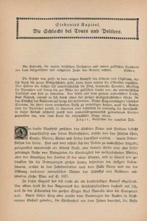 Siebentes Kapitel. Die Schlacht bei Tours und Poitiers