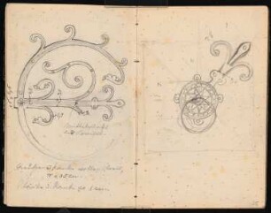 Skizzenbuch: Diverse Skizzen: Ornamente