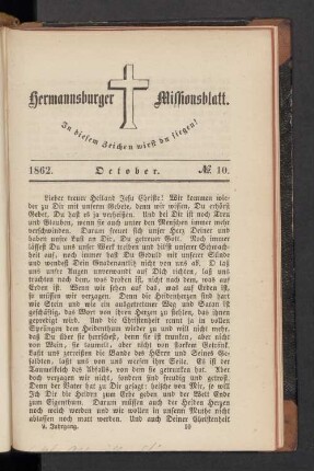 N° 10. October. 1862