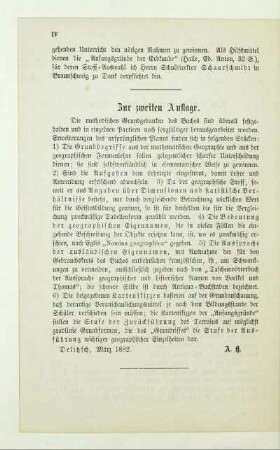 Zur zweiten Auflage