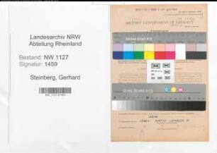 Entnazifizierung Gerhard Steinberg , geb. 19.04.1911 (Steuerinspektor)