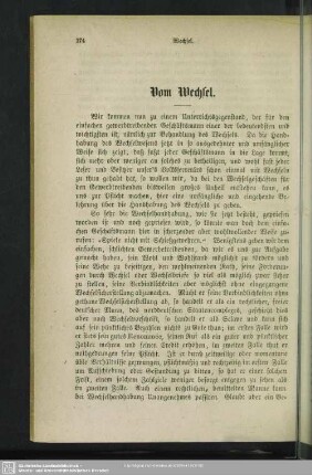 Vom Wechsel