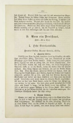 B. Rom ein Freistaat. (510-30 v. Chr.)
