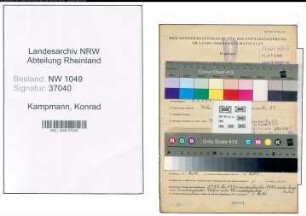 Entnazifizierung Konrad Kampmann , geb. 08.01.1897 (Kassierer)