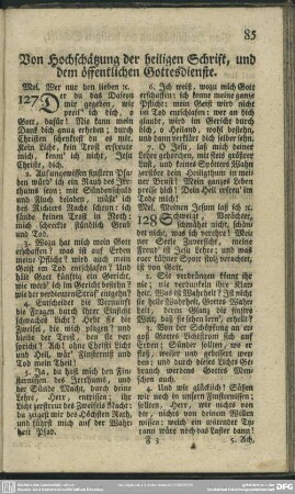 Von Hochschätzung der heiligen Schrift, und dem öffentlichen Gottesdienste