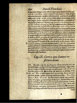 Cap. IX. Contra quae damna restitutio detur