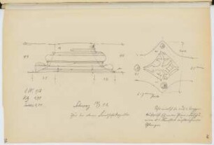 Friedhofskapelle, Schwaz: Türdetails (aus: Skizzen- und Fotoalbum 13)