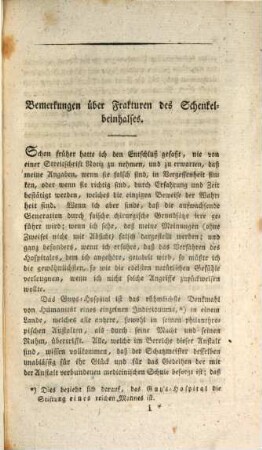 Bemerkungen über Fracturen des Schenkelbeinhalses : ein Anhang zu dem Werke über Luxationen und Fracturen der Gelenke