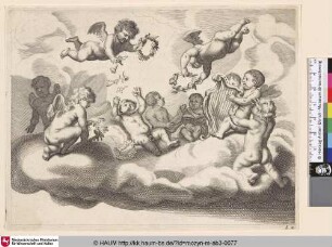 [Putti auf Wolke sitzend und musizierend]