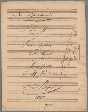 Des Deutschen Vaterland, pf 4hands- BSB Mus.Schott.Ha 10335-2