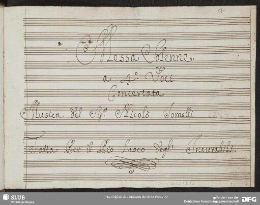 Masses - Mus.3032-D-5 : V (4), Coro, orch - F; HocJ A2.2.7