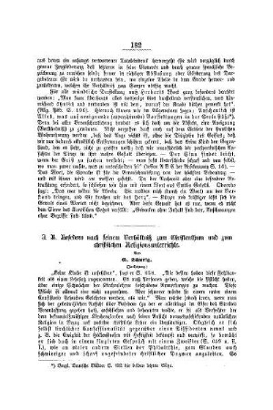 J. B. Basedow nach seinem Verhältniß zum Christenthum und zum christlichen Religionsunterrichte : (Fortsetzung)