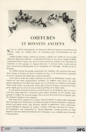 15: Coiffures et bonnets anciens